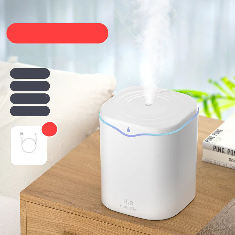 Household Silent Large Spray Colorful Water Drop Humidifier